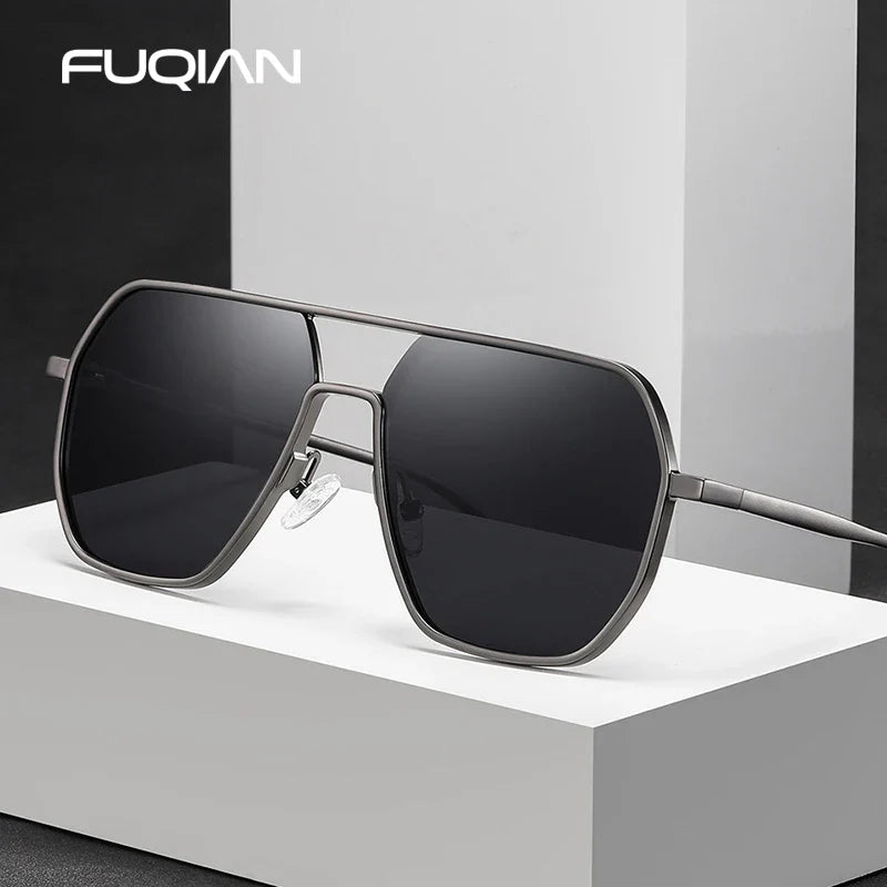 Luxury Metal Photochromic Sunglasses – Fashion Polarized UV400 Chameleon Anti-Glare Driving Glasses for Men & Women