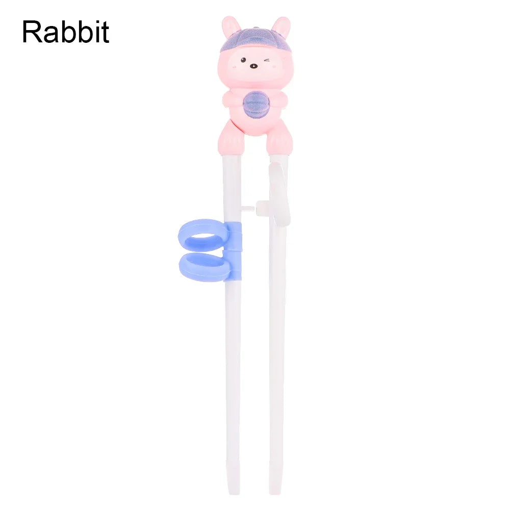 Cartoon Animal Training Chopsticks - Reusable Kids Learning Chopsticks for Baby Self-Feeding