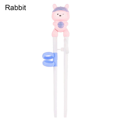 Cartoon Animal Training Chopsticks - Reusable Kids Learning Chopsticks for Baby Self-Feeding