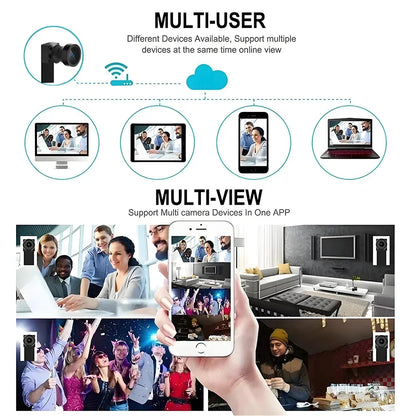 4K HD Mini WiFi Camera - Remote Viewing Motion Detection DIY Home Monitoring Camera