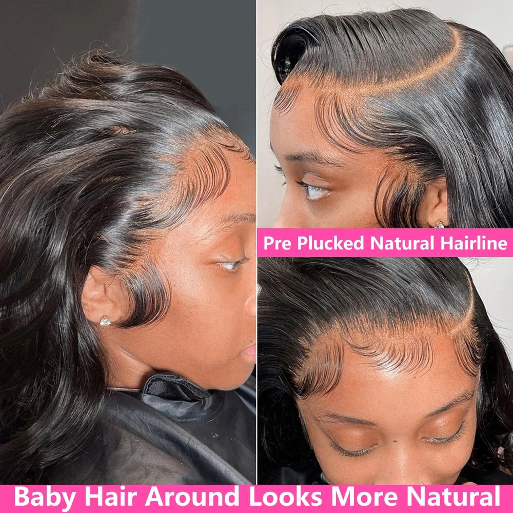 Brazilian Body Wave Lace Front Wig - 13x4 13x6 HD Lace Frontal Human Hair Wig for Women Natural Look