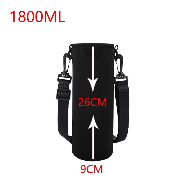 Sports Water Bottle Insulated Neoprene Sleeve - 750ML/1000ML/1500ML Bottle Carry Case & Protective Holder