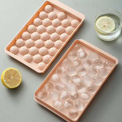 33-Cavity Ice Ball & Popsicle Mold — PP Tray for Whiskey, Ice Cubes, Lollipops, DIY Kitchen Accessories