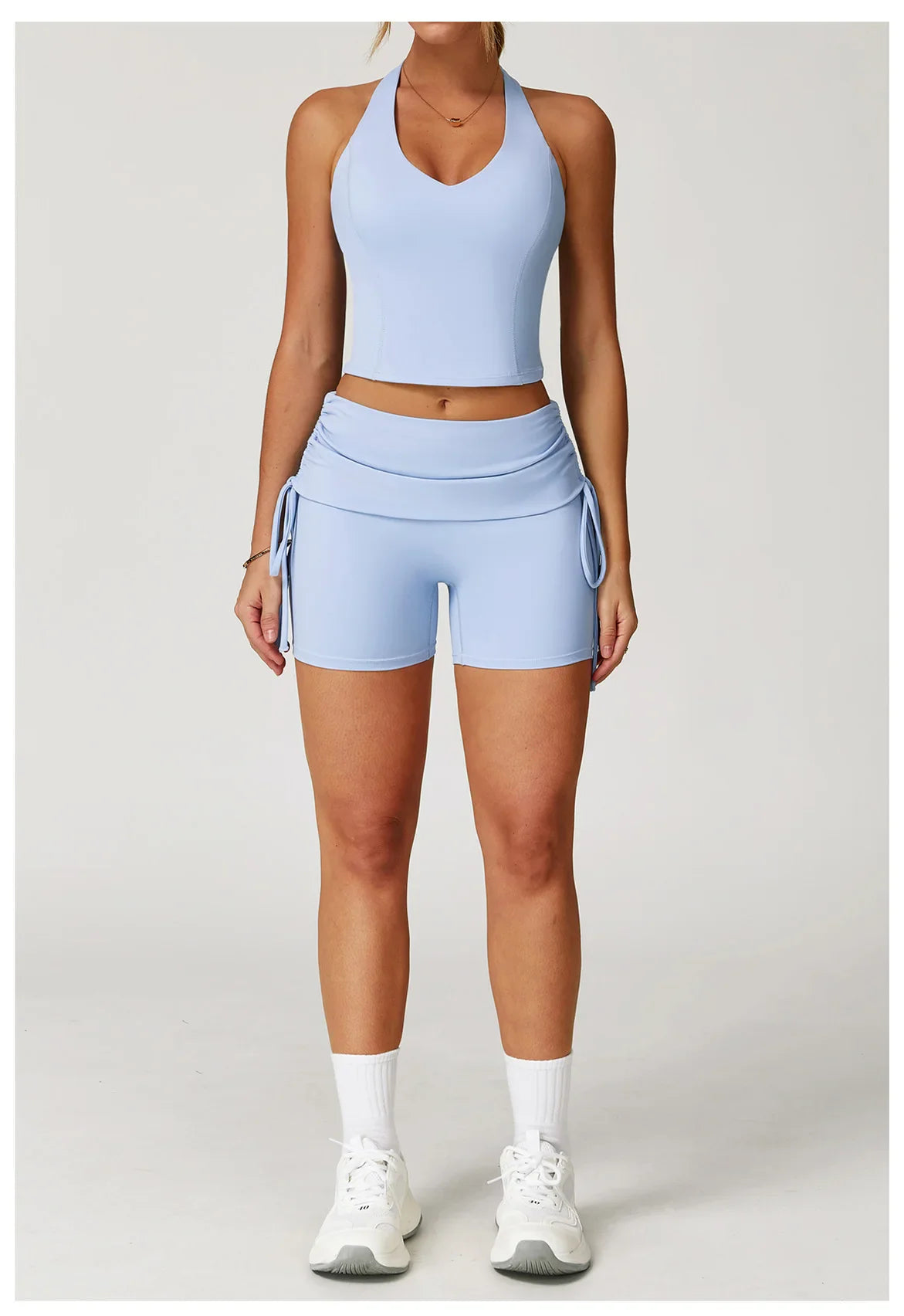 Women’s 2-Piece Tracksuit Yoga Set – High Waist Leggings & Sports Bra for Gym, Fitness & Athletic Wear