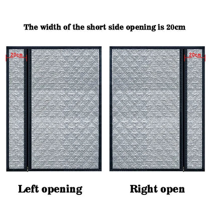 Side Zipper Cotton Curtain — Double-Layer Thickened, Windproof & Cold-Resistant Home Curtain, Customizable