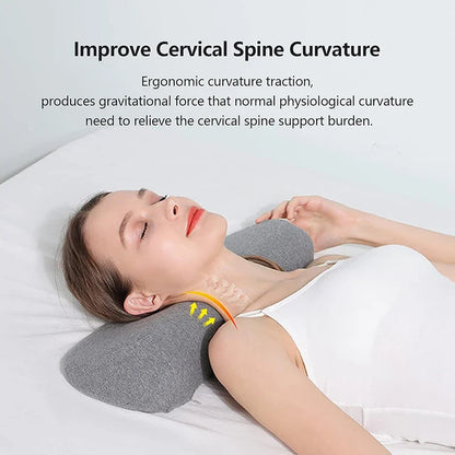 Ergonomic Memory Foam Cervical Pillow | Orthopedic Contour Neck Pillow for Side Sleepers | Supportive Bed Sleeping Pillow