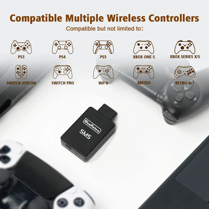 RetroScaler BlueRetro Wireless Controller Adapter – SMS Sega Master System Console Compatible