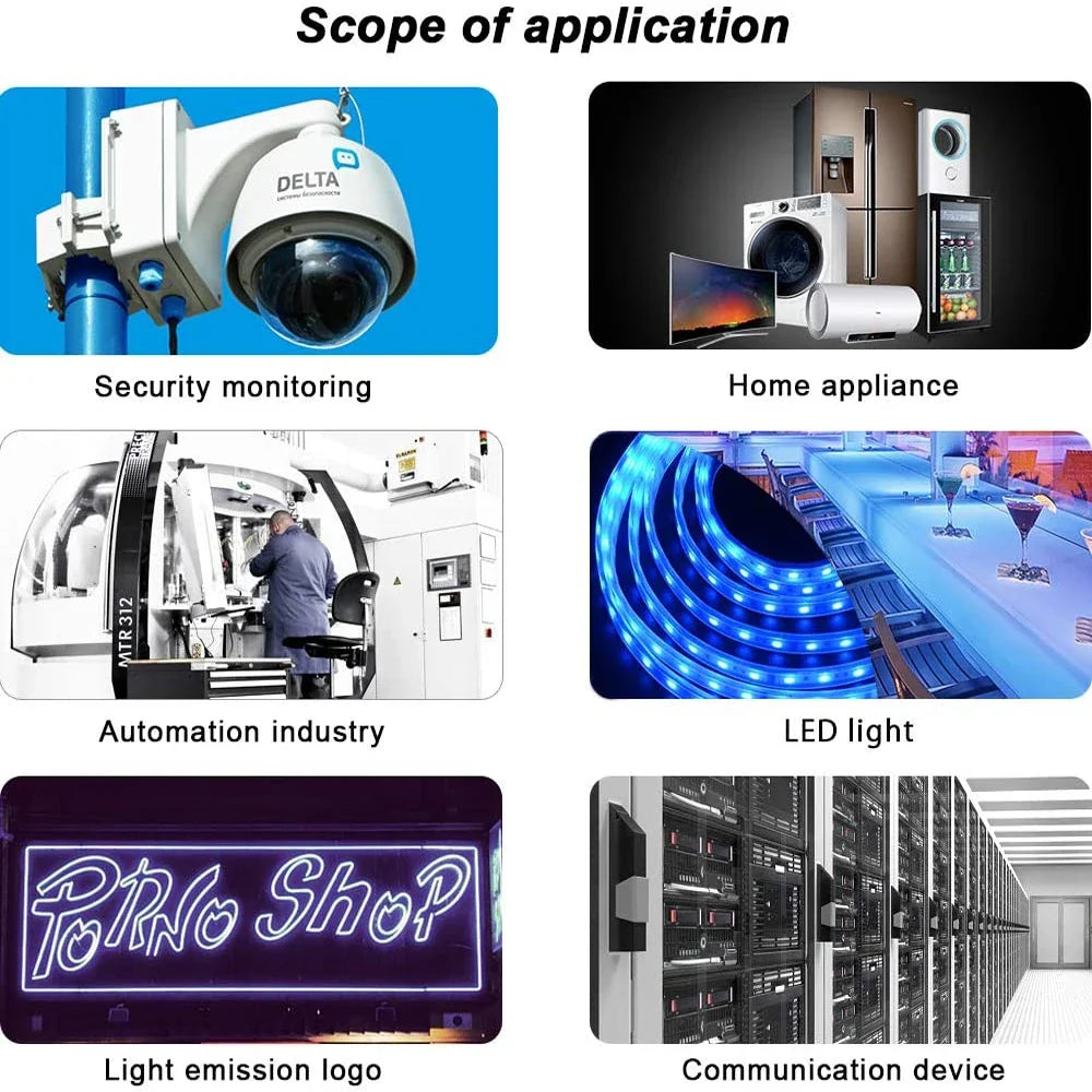 AC DC Switching Power Supply SMPS - 220V To 5V 12V 24V 36V Adapter For LED And Electronic Devices
