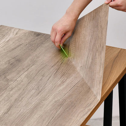 WZF Waterproof Wood Grain Wallpaper Roll - Self Adhesive Vinyl Film for Furniture, Cabinets & DIY Home Decor