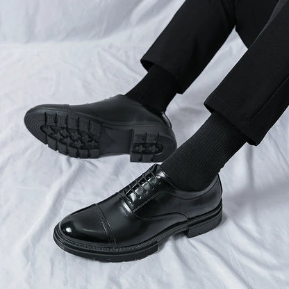 Men’s Classic Brogue Leather Shoes - Wedding, Business & Casual Dress Shoes for Men