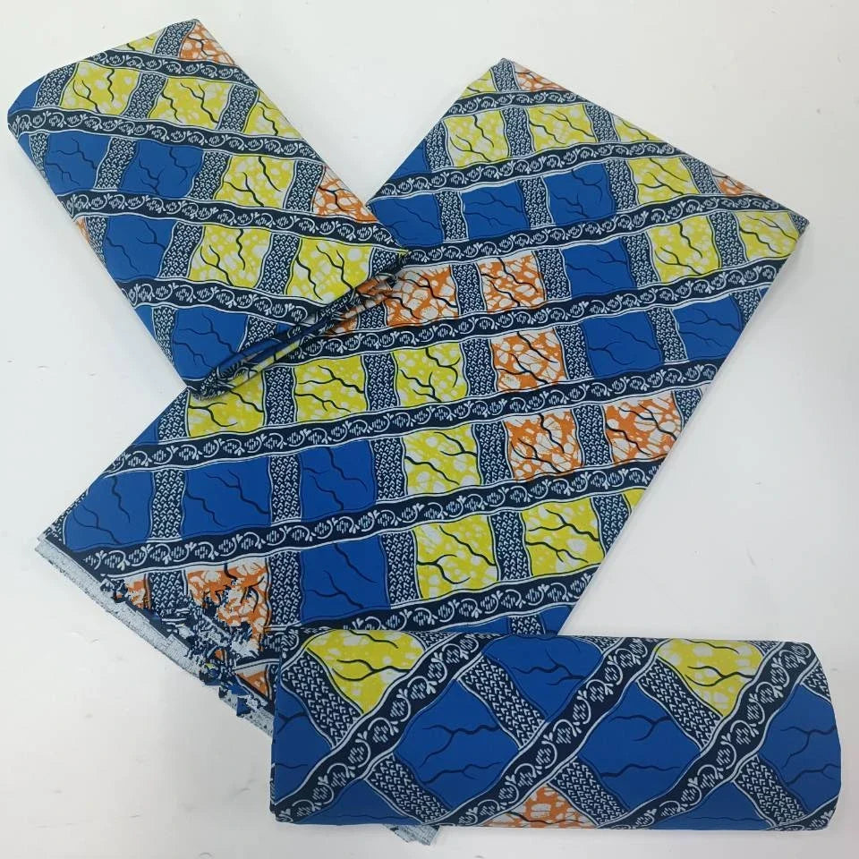 High Quality African Wax Print Fabric - 100% Cotton Soft Ankara Real Wax Fashion Material