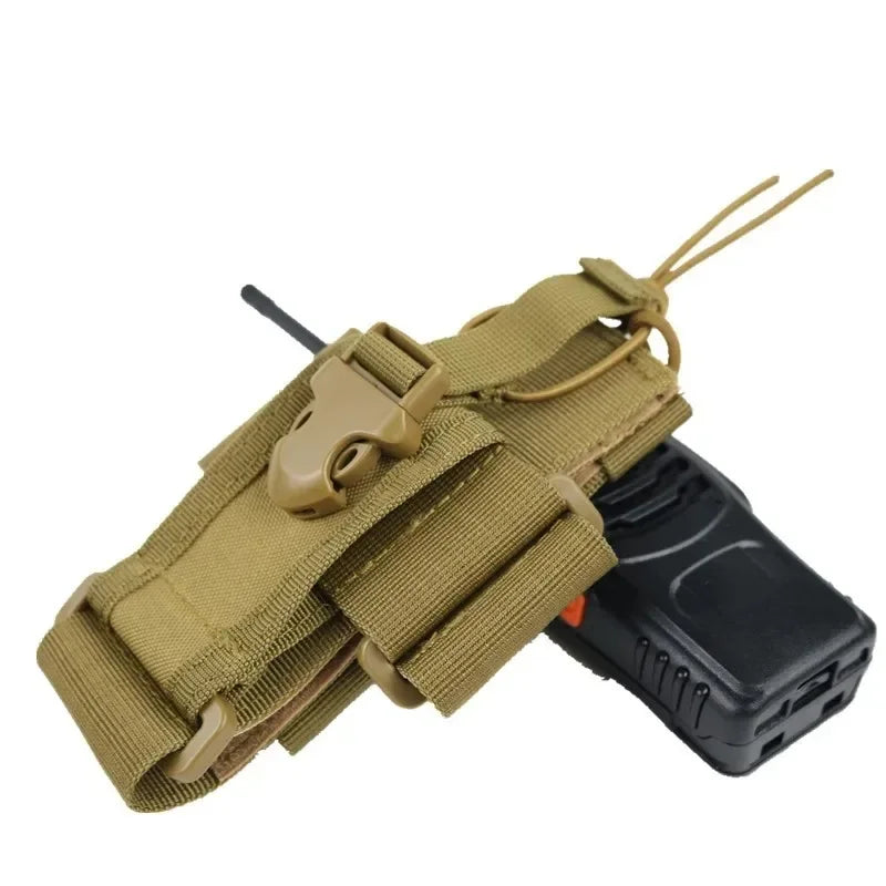 Nylon Walkie Talkie Case - Universal Radio Holder Storage Pouch for Outdoor Communication Gear