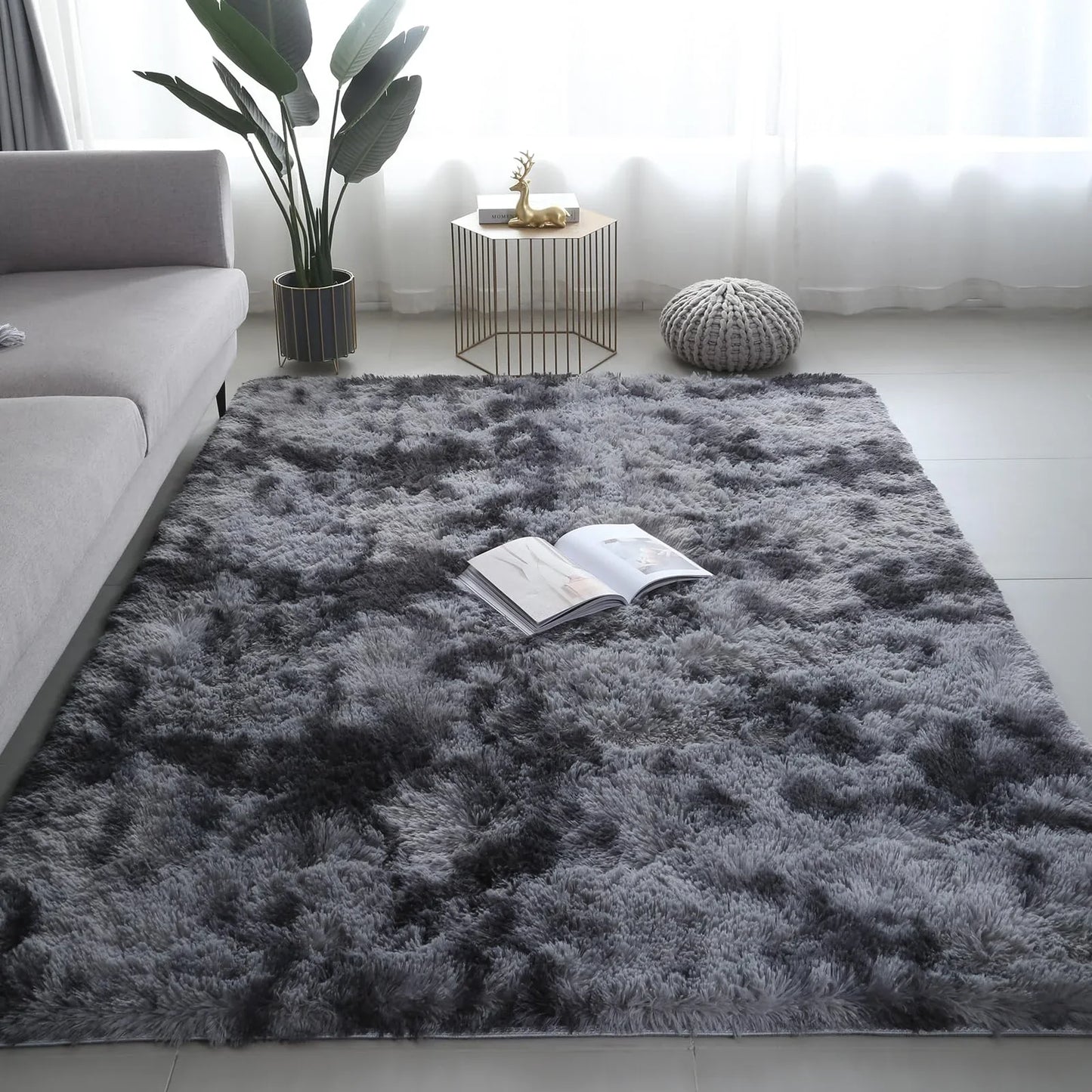 VIKAMA Ultra Soft Puffy Rug - Cozy Bedroom Living Room Floor Mat for Nursery, Kids Room and Home Decor