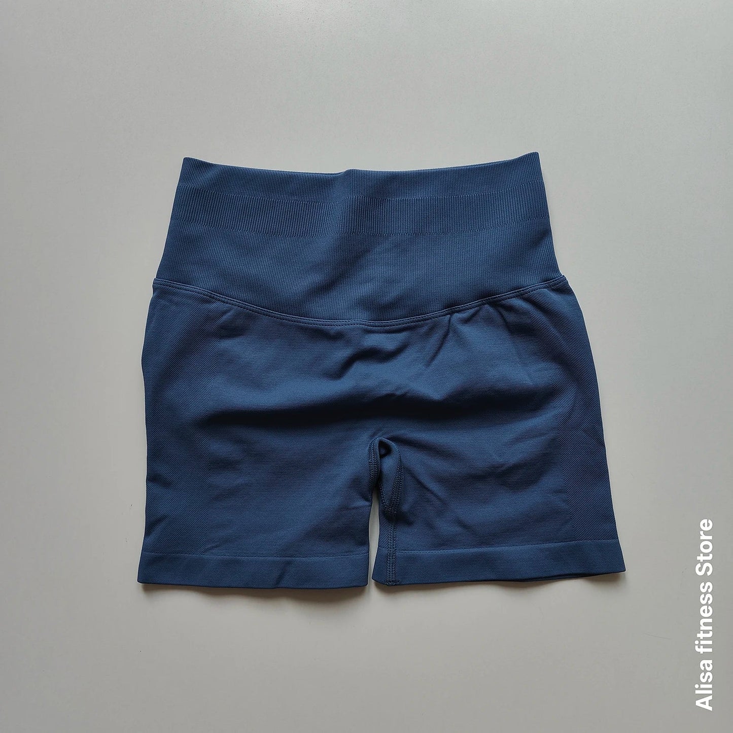 High Waisted Yoga Shorts - Seamless Tummy Control Fitness Shorts for Running, Workout & Activewear