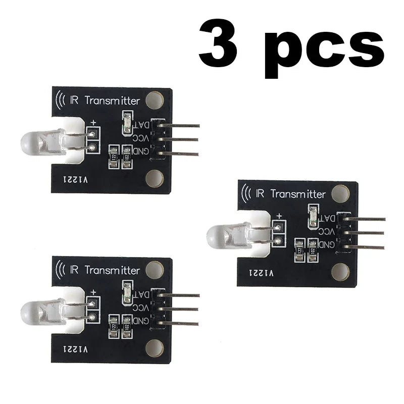 38KHz IR Infrared Transmitter Receiver Module Kit - 10M Range Remote Control Signal Learning for Arduino, Smart Home & RC Car