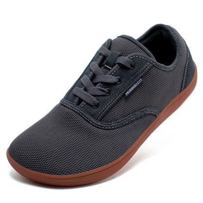 HOBIBEAR Wide-Toe-Box Barefoot Shoes for Men - Minimalist, Breathable, Comfortable Trail Walking Shoes