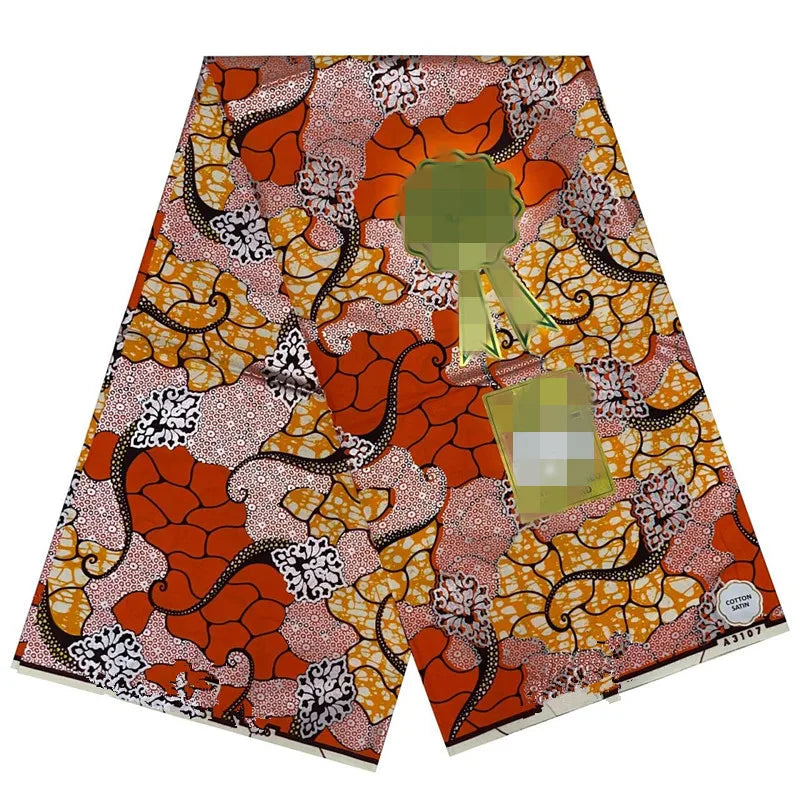 100% Cotton African Wax Print Fabric - High Quality Ankara Fabric 6 Yards