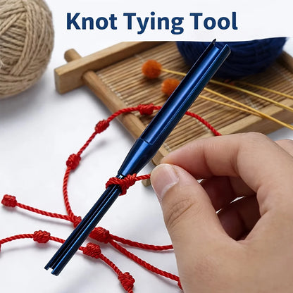 2-Piece Quick Knotting Aid Set - Plastic Threaders for Rope Weaving & Craft Projects