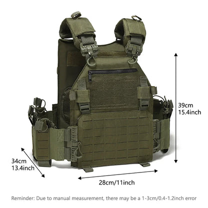 Outdoor Training Vest – Multi-Functional Waterproof MOLLE Expansion Quick-Release Wear-Resistant Tactical Vest