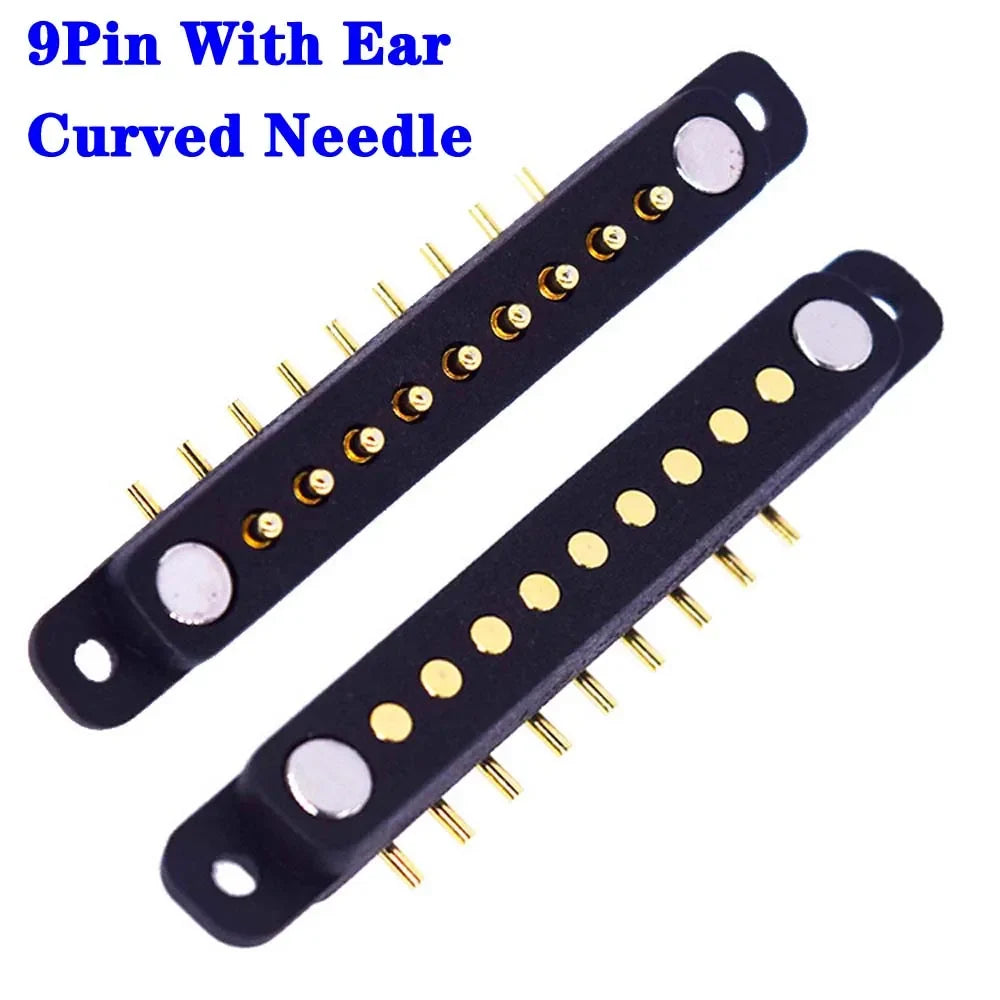 Magnetic Pogo Pin Connector - 2-10 Pin Spring Loaded Male Female DC Power Socket with 2.54/4.0/2.8mm Pitch