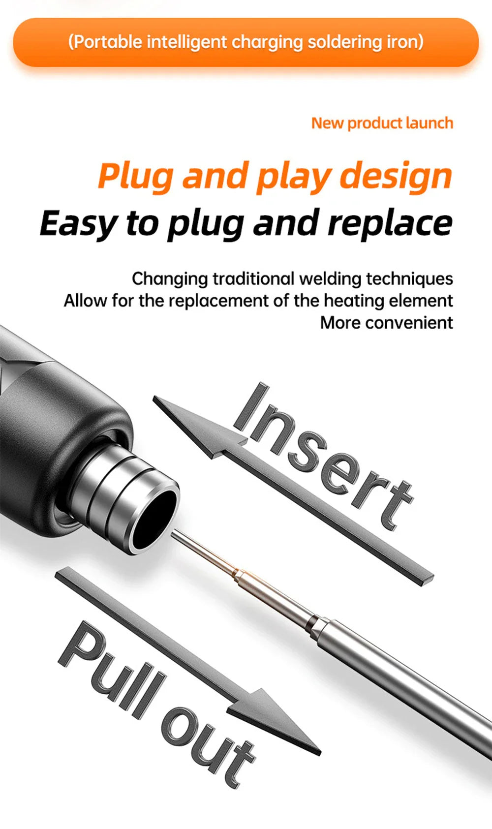 Multifunctional USB Electric Soldering Iron Kit – Adjustable 300–450℃ Digital Welding Tool Set