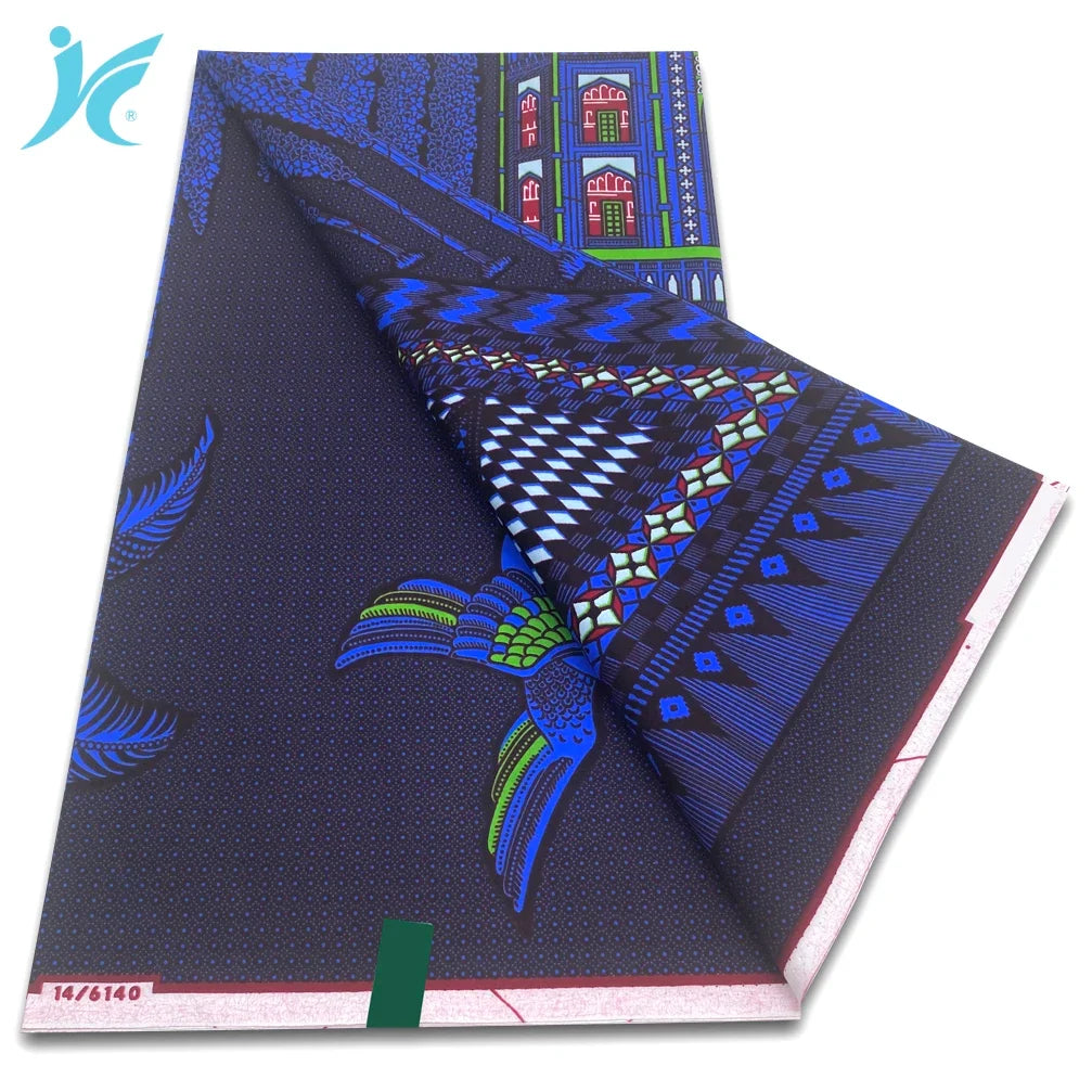 2026 African Real Wax Fabric - 100% Cotton Nigerian Ankara Dutch Batik Sewing Cloth