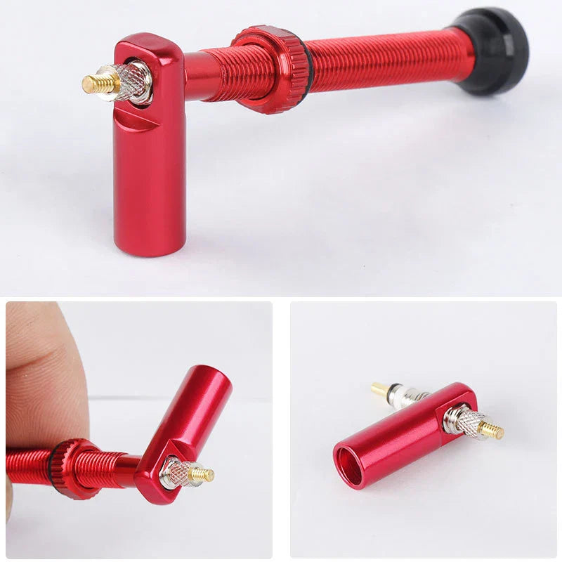 Bike Presta Tubeless Valve Cap – Aluminum Alloy Dust Cover with Core Removal Tool