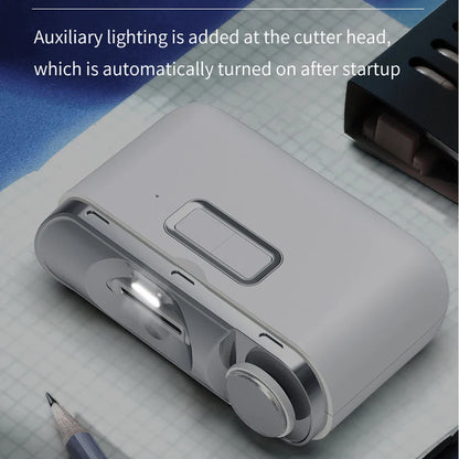 2-in-1 Electric Nail Clipper with Light - Type-C Rechargeable Manicure Machine, Portable Automatic Nail Cutter