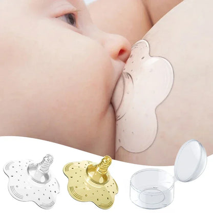 Silicone Nipple Protector Breastfeeding Shields – Soft Anti-Overflow Milk Covers, Reusable Nursing Pads for Comfortable Mother Care