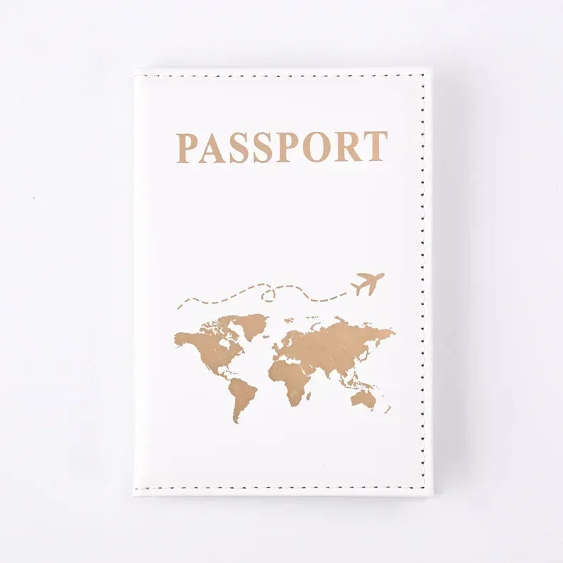 RFID Leather Passport Holder - Vintage Travel Wallet Case for Men & Women with ID and Card Storage