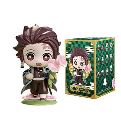 Demon Slayer Tanjiro & Nezuko Figure Blind Box – Anime Cartoon Statue Model Ornament, Creative Surprise Gift