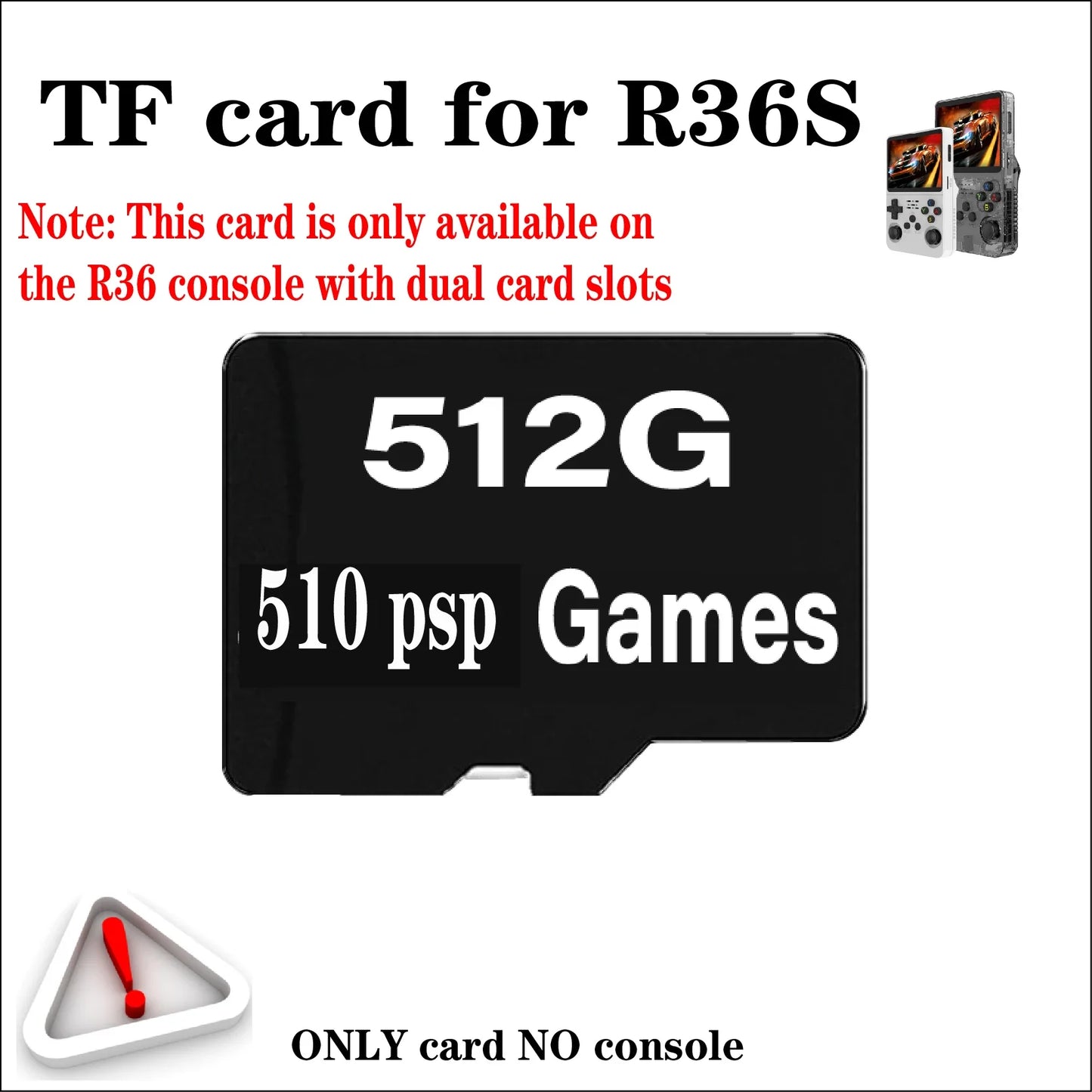 R36S Retro Handheld Game Console TF Card – Linux Portable Pocket Player with 512GB & 90,000 Games