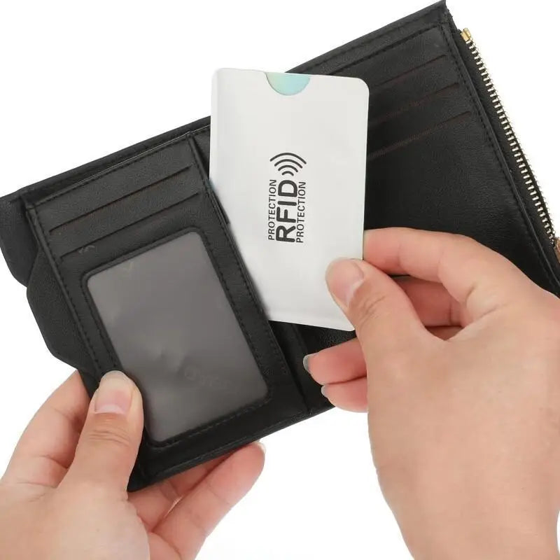 10PCS RFID Blocking Card Sleeves - Portable Anti Scan ID & Credit Card Protector for Wallet Security