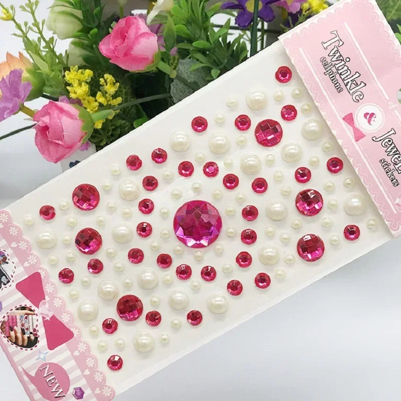 Glitter Face Rhinestone Stickers - Kids Eye & Face Diamond Jewels for Festival Makeup, Parties & Creative Looks