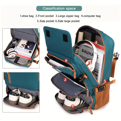 Lightweight Convertible Laptop Backpack - Large Capacity Travel, School & Business Bag