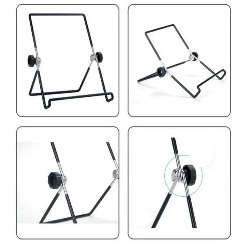 Portable Metal Tablet and Phone Stand – Foldable Desk Mount for iPad, iPhone, Samsung, Huawei | Universal Use for Work, Home, Travel