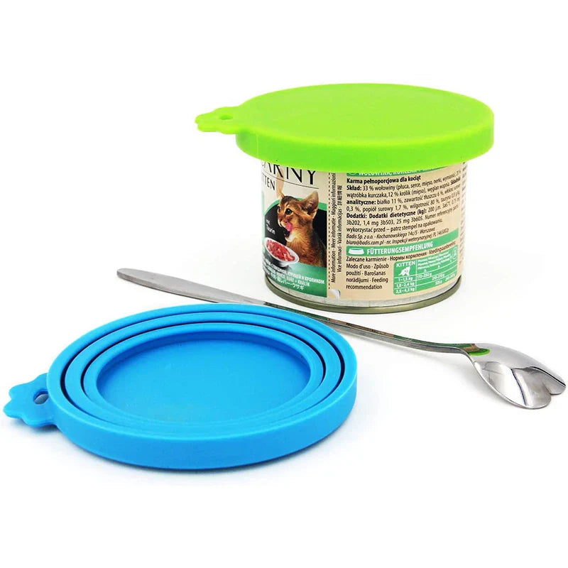 Reusable Silicone Food Can Lid – Sealed Storage Top Cap for Puppy, Dog & Cat Feeders