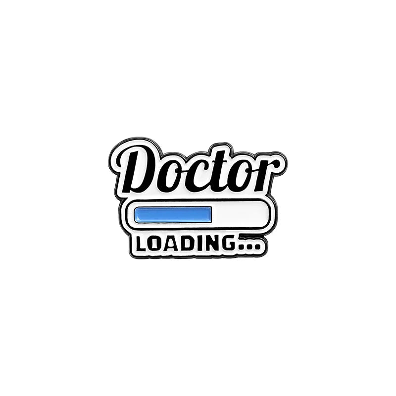 Cartoon Medical Stethoscope Enamel Pin – Doctor & Nurse Brooch Lapel Badge, Cute Graduation Gift for Medical Students