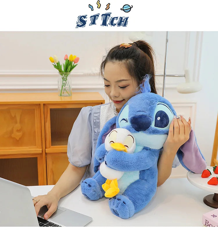Disney 30cm Lilo & Stitch Plush Toy – Kawaii Stitch & Donald Duck Stuffed Dolls for Kids Christmas Gift
