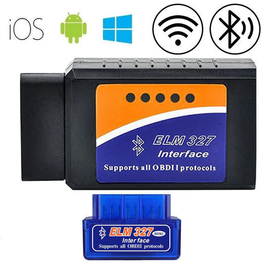 ELM327 OBD2 Scanner - WiFi & Bluetooth Car Diagnostic Code Reader for Android iOS