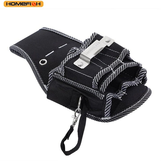 HOMEFISH Tool Bag - Waist-Hung Drill Holster with Multifunctional Pockets for Electrician & Repair Work