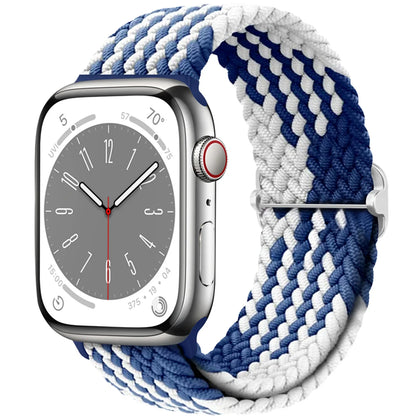 Braided Solo Loop Apple Watch Band – Adjustable Nylon Strap for iWatch Series SE, 4–8 & Ultra (40mm–49mm) Bracelet Wristband