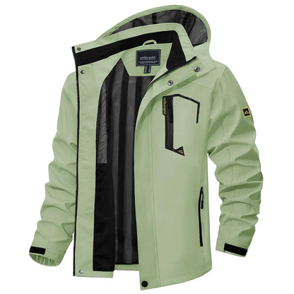 Men’s Lightweight Rain Jacket - Mesh Lined Waterproof Windbreaker for Spring, Autumn, Hiking and Fishing