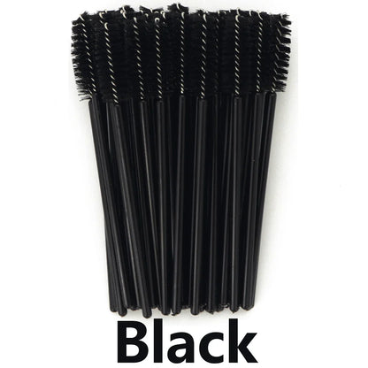 ANNAFRIS 50PCS Disposable Eyelash Brushes - Soft Crystal Lash Extension & Eyebrow Makeup Mascara Wands