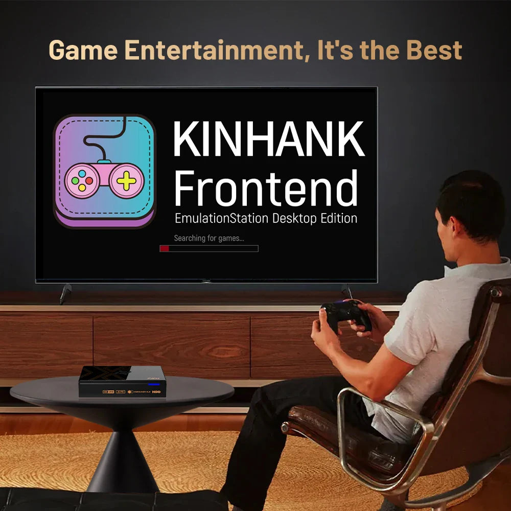 KINHANK Super Console X5 PRO Retro Game Console – Plug & Play with 10,000+ Built-in Games, 320G/4TB Support for PS2, Wii, N64, MAME & More