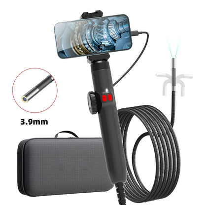 360° Articulating Borescope Camera - LED Endoscope Inspection Tool for Android & iOS Phones