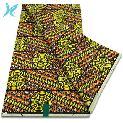 2026 African Real Wax Fabric - 100% Cotton Nigerian Ankara Dutch Batik Sewing Cloth
