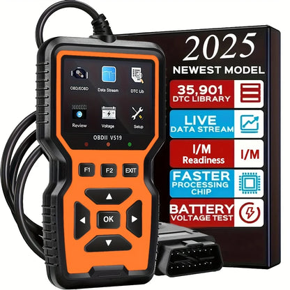 Professional Heavy-Duty OBD2 Diagnostic Scanner - Code Reader & Reset Tool for 1996+ Vehicles