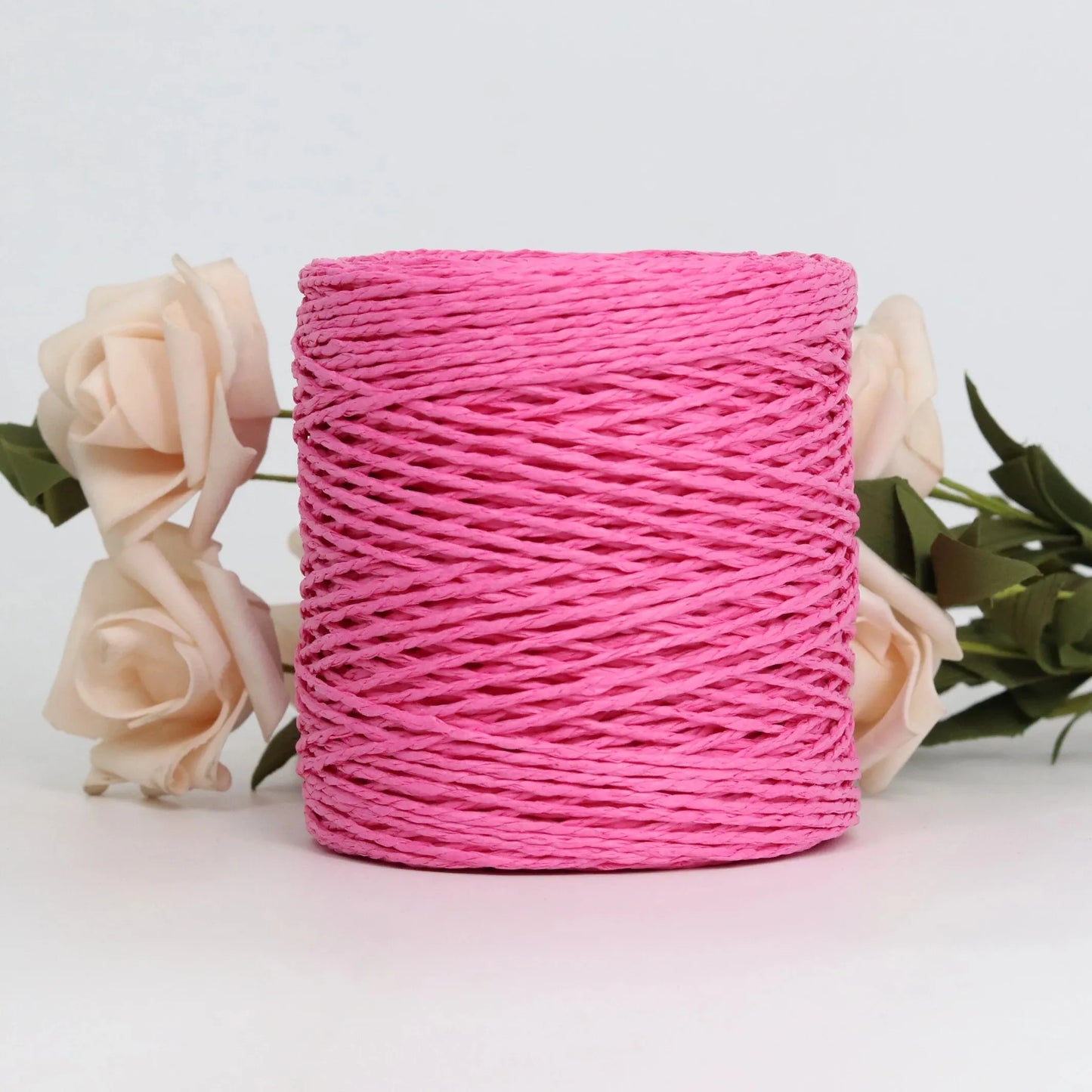 Raffia Straw Yarn - 100g Handmade Crochet Material for Summer Hats, Bags & DIY Handcraft Projects