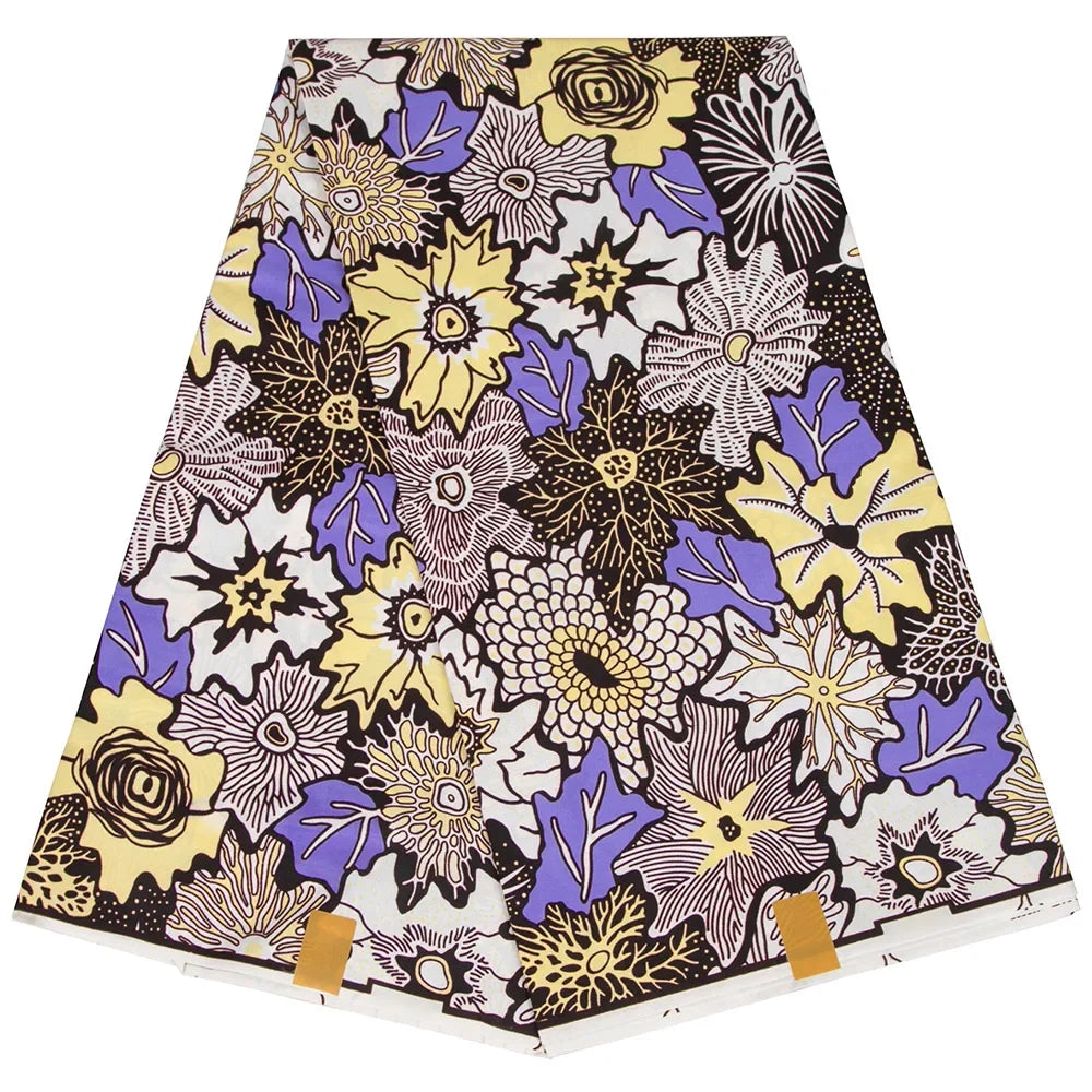 African Print Ankara Fabric - Traditional Party and Wedding Sewing Cloth